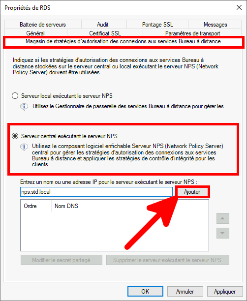 Run, Open, tsgateway.msc