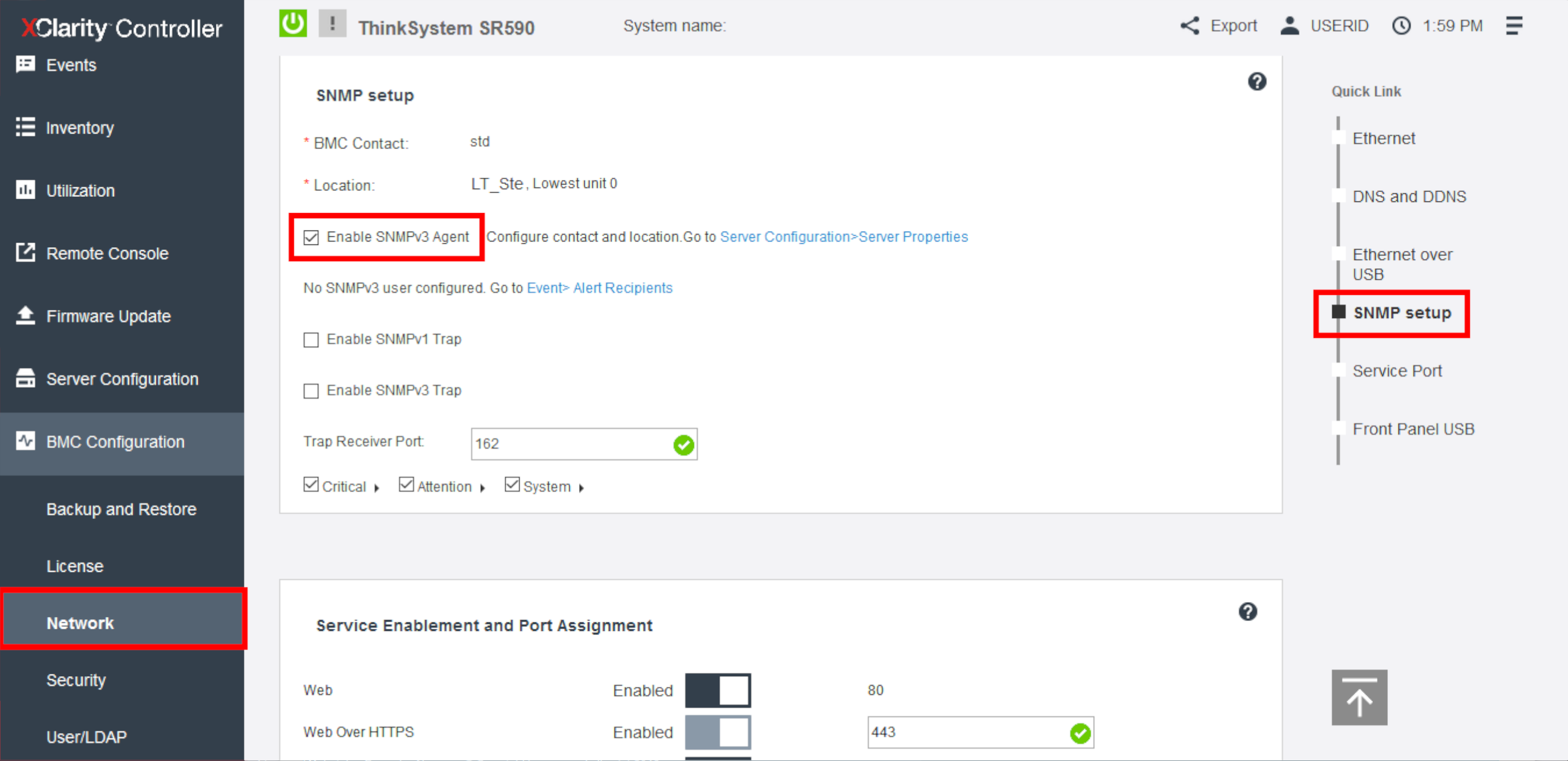 Lenovo XClarity Controller | XClarity Controller Server Properties