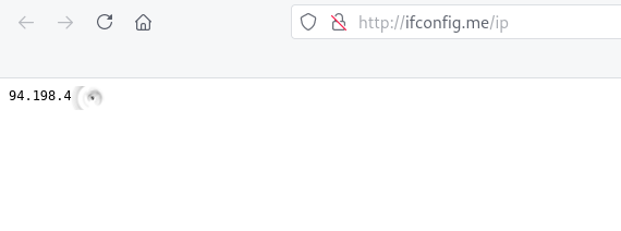 Mozilla Firefox | http://ifconfig.me/ip address to get current ip